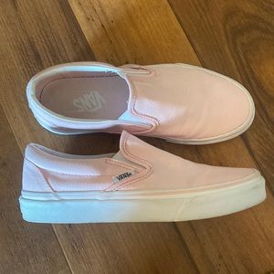VANS Light Pink Slip-on, Size 7